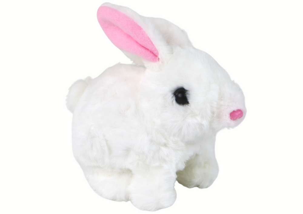 Walking Bunny Interactive Toy Short Hair White