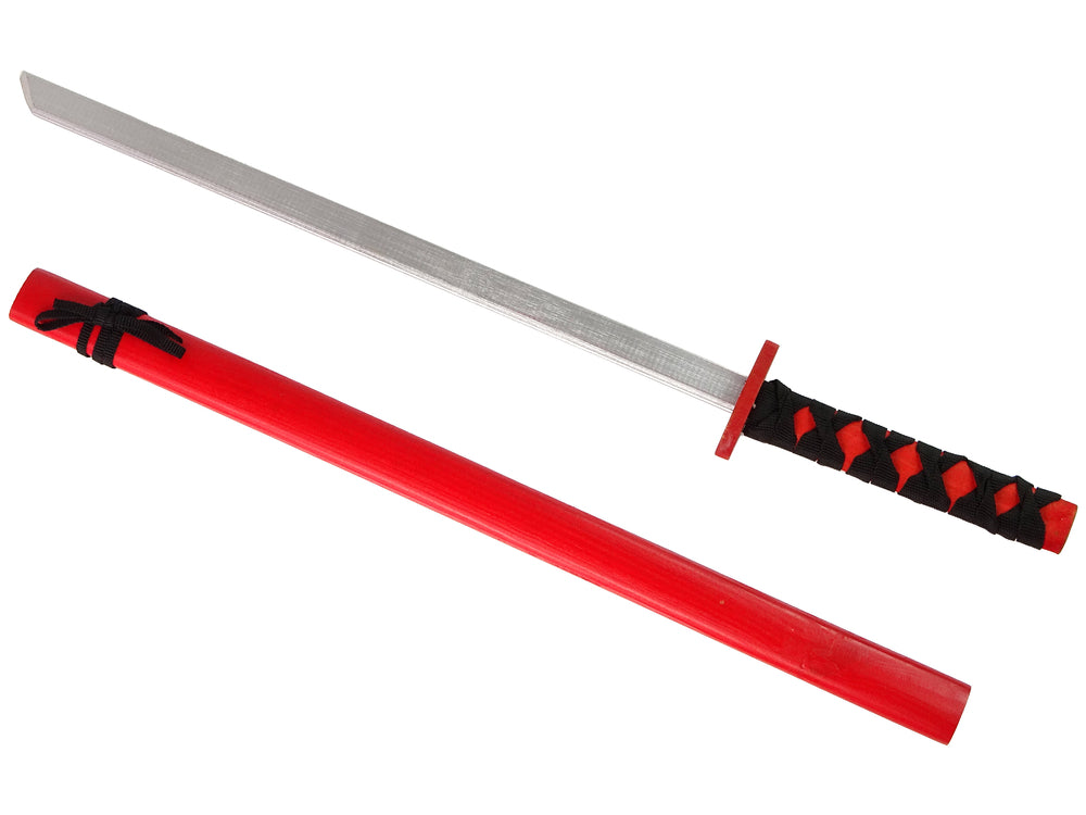 Wooden Sword Red Props For The Knight 73 Cm