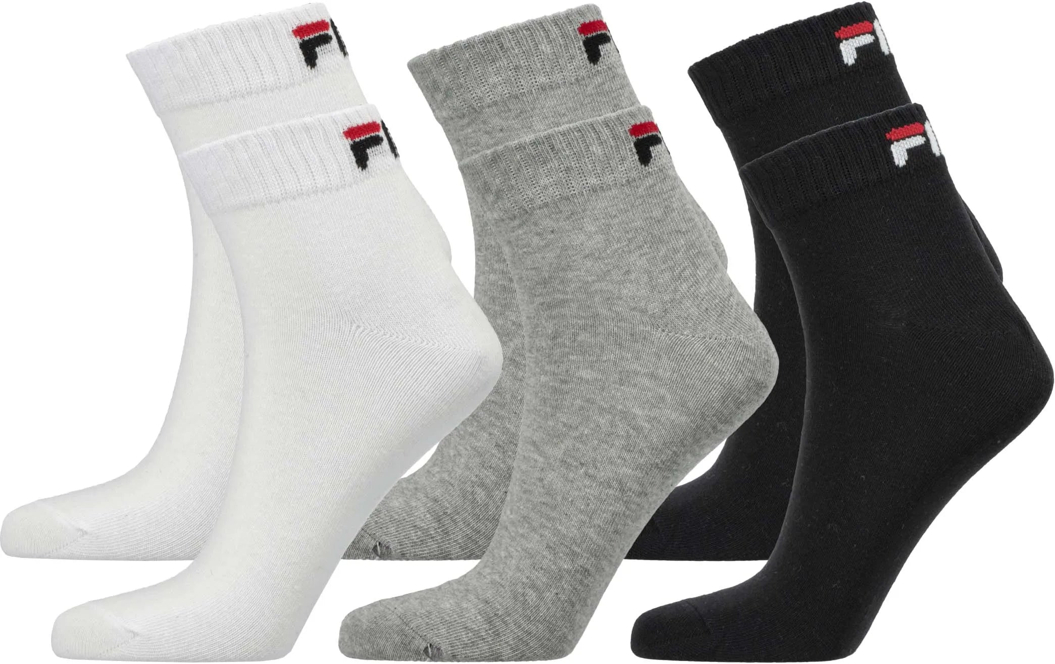 FILA Quarter Sock 6-Pack Unisex Classic Mix 35-38