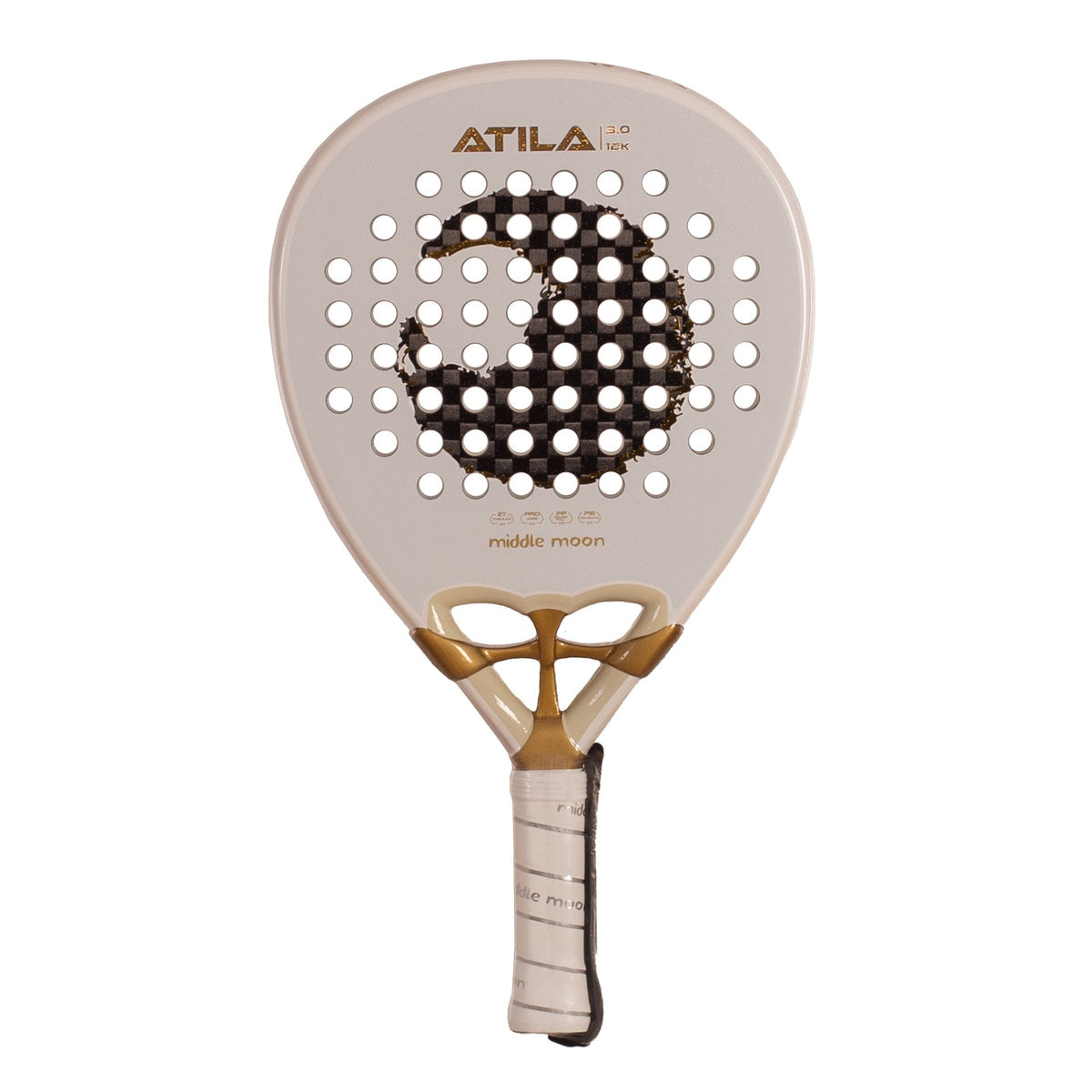 Raquete Padel Middle Moon Atila 3.0 12k