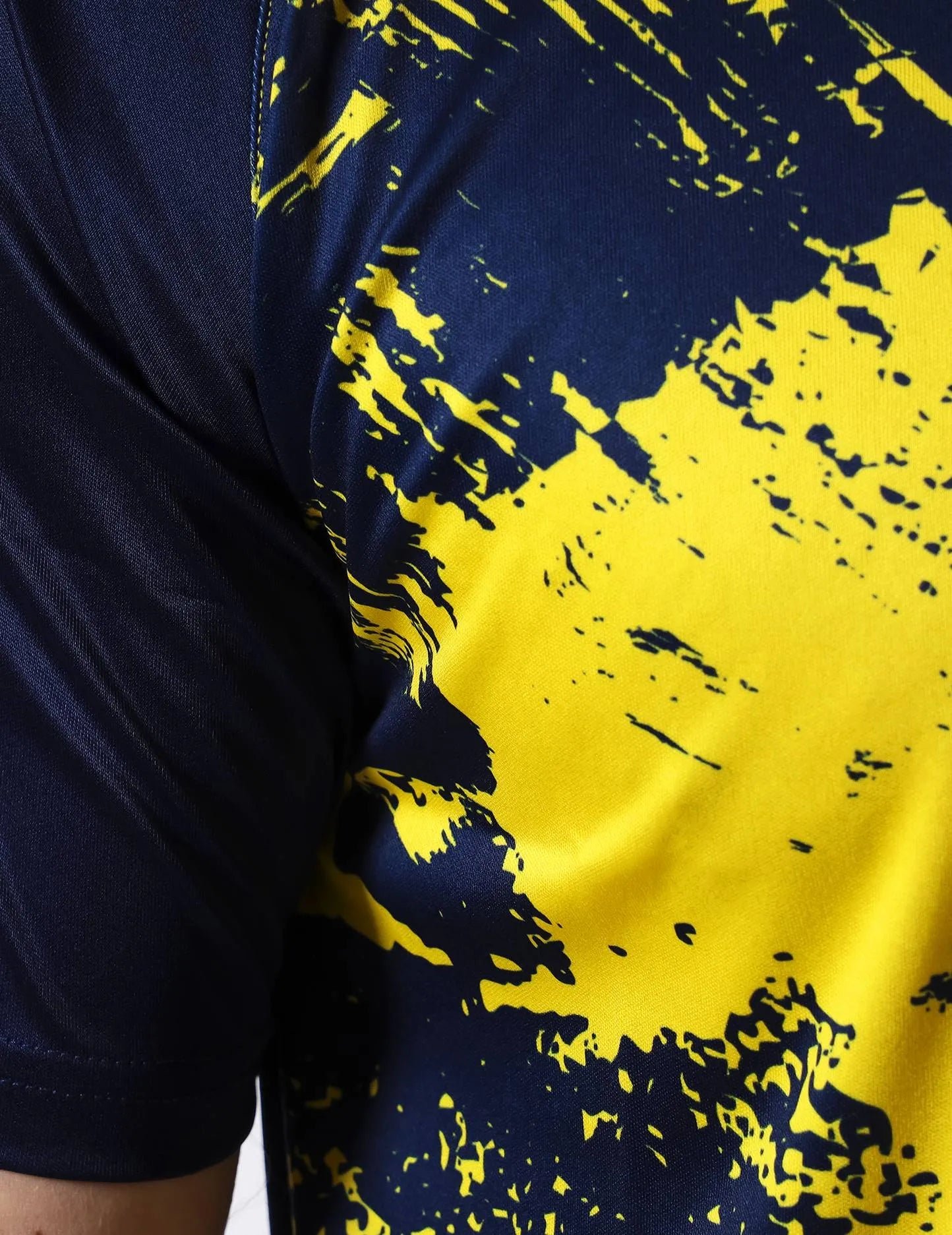 Sports T-shirt Givova Art Interlock Fluo Yell-blå Gul