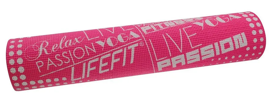 Colchoneta de gimnasia lifefit slimfit plus rosa