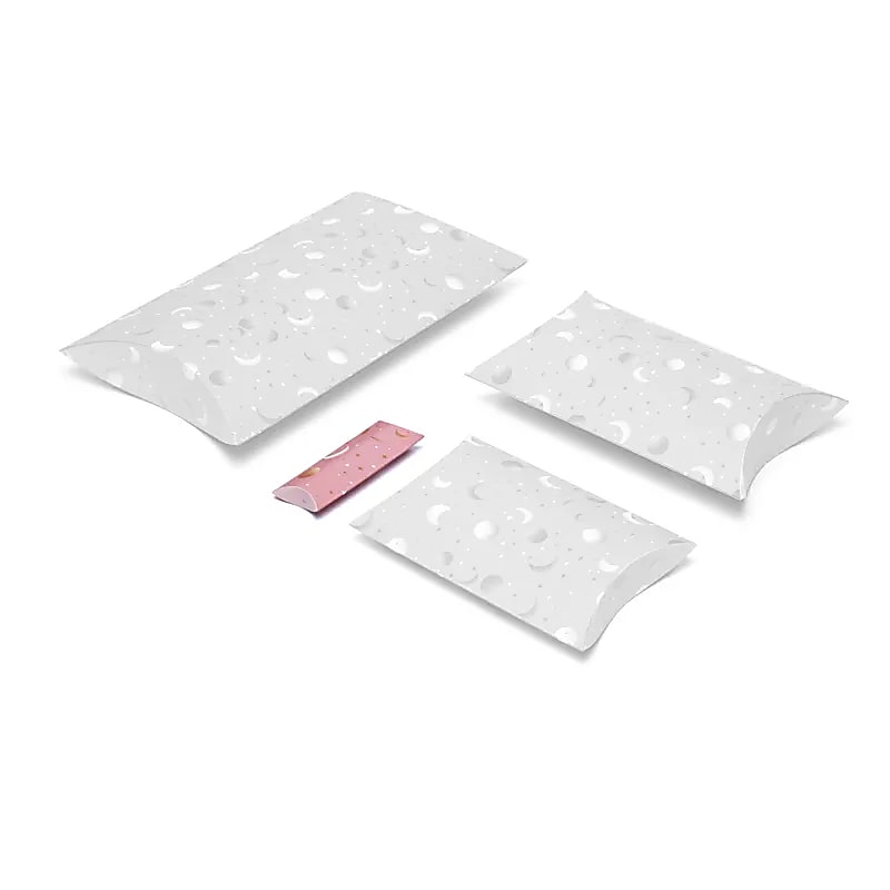Kuddlåda S Pink Moon And Stars - 12x6cm Paket med 20 st