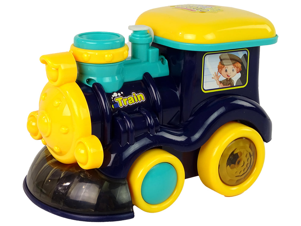 Soap Bubble Locomotive Rides Light Sounds Blue