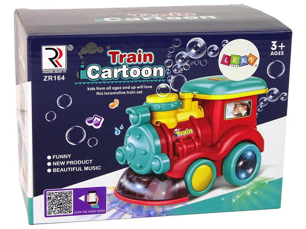 Soap Bubble Locomotive Rides Light Sounds Blue