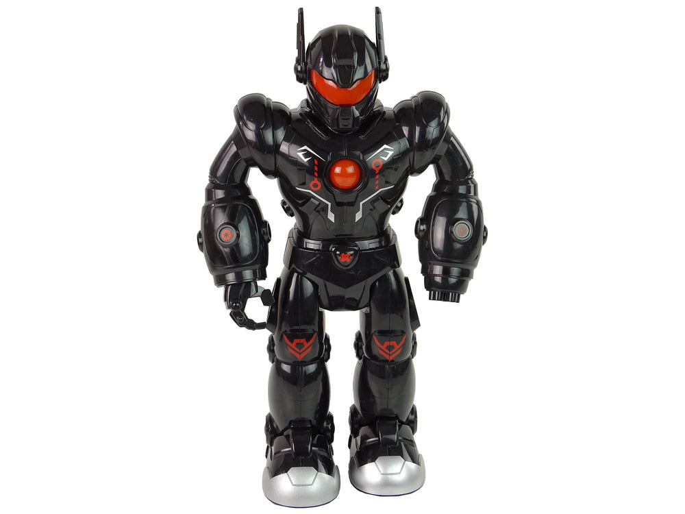 Interactive Robot Walks Sound Lights Black