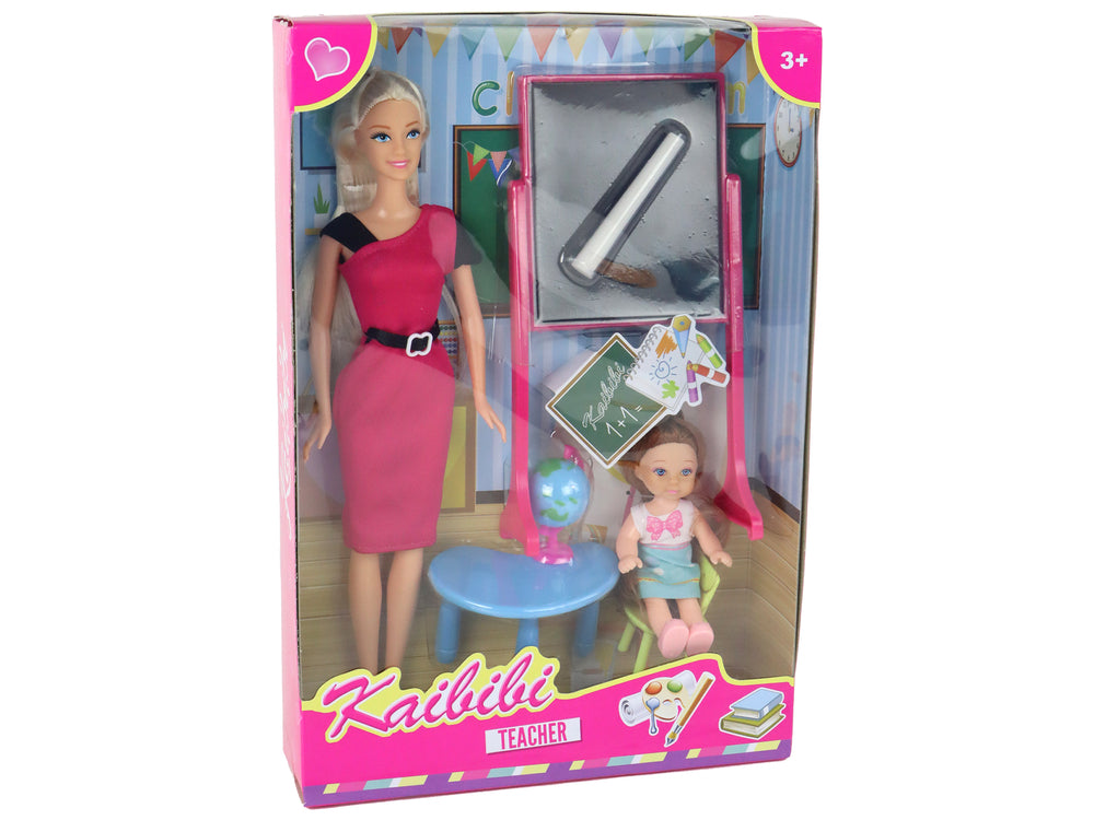 Teacher Doll With Student School Accessories