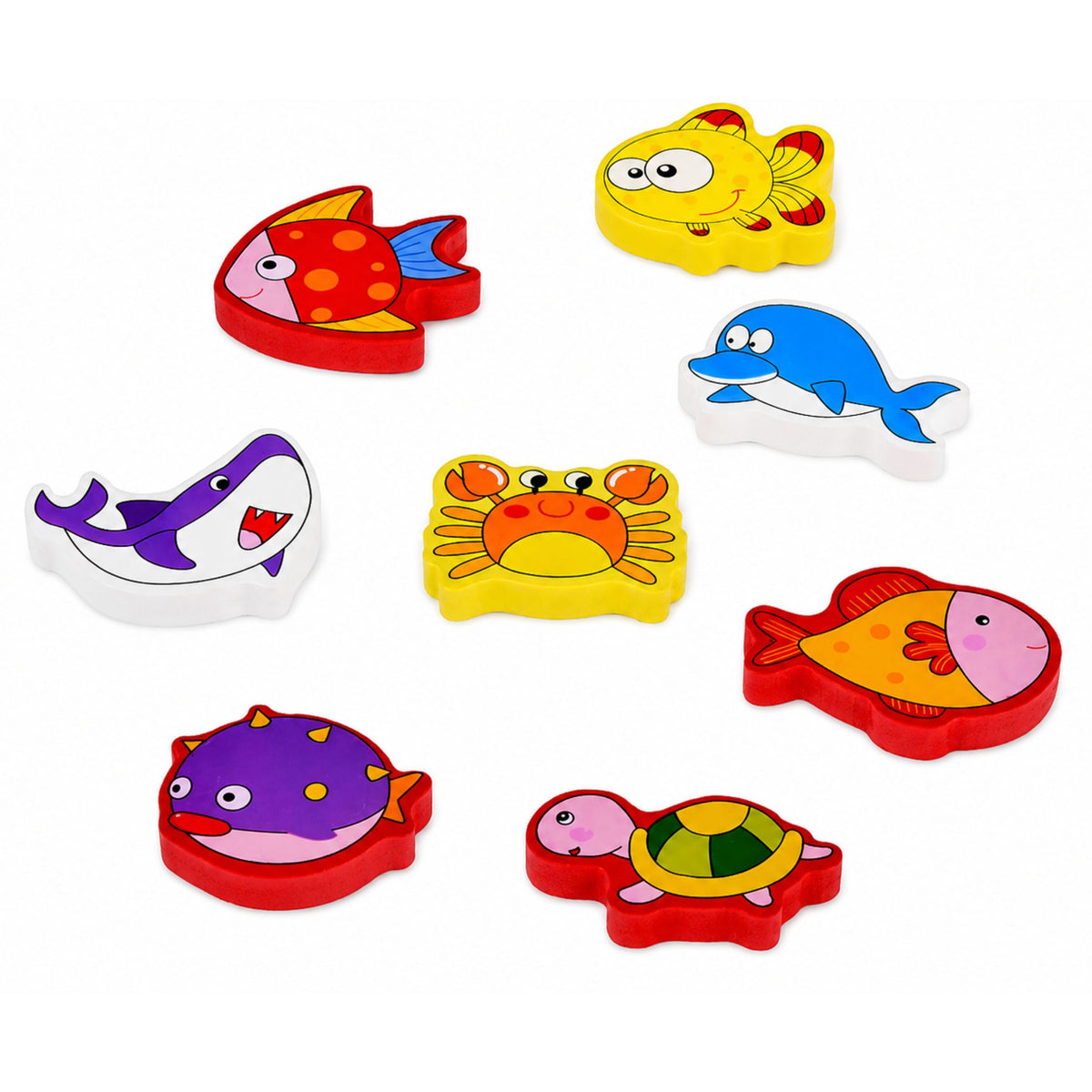 Wooden Fishing Set Colorful Magnet