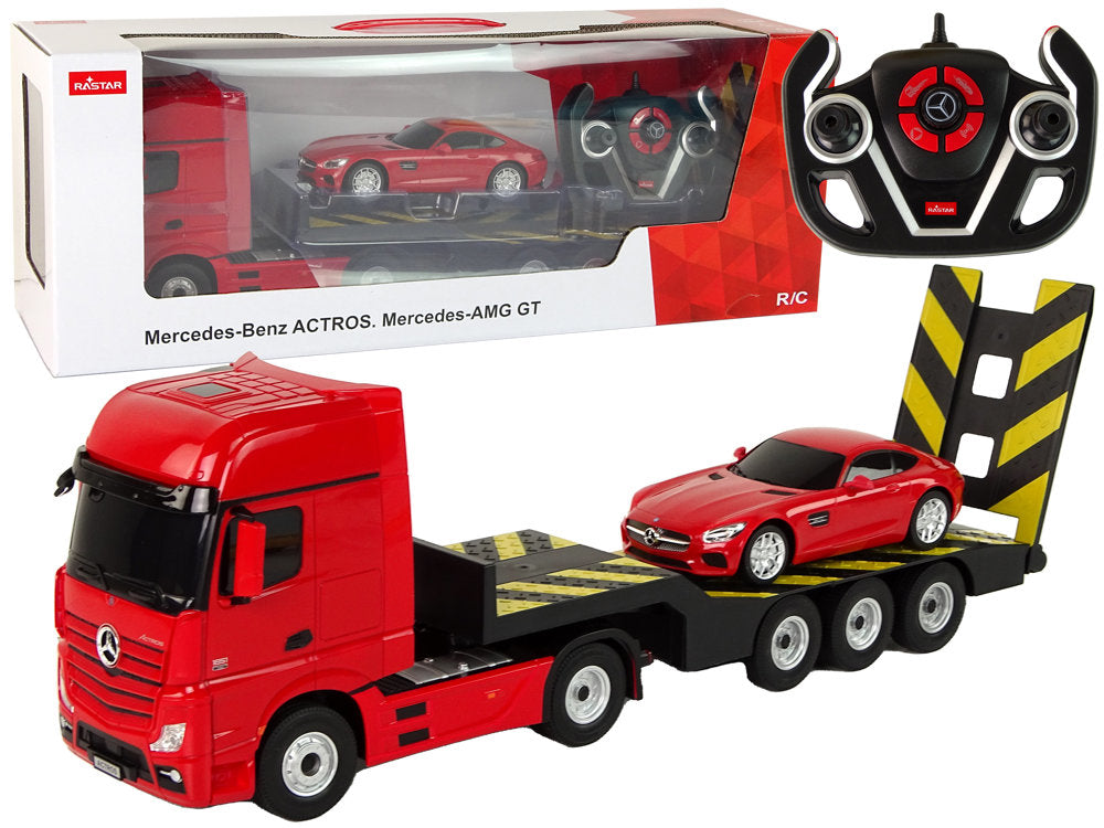 Tow Truck R/c Mercedes-benz 1:26 Red