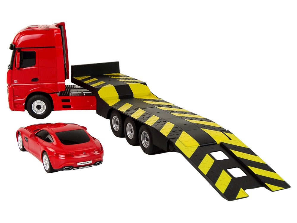 Tow Truck R/c Mercedes-benz 1:26 Red
