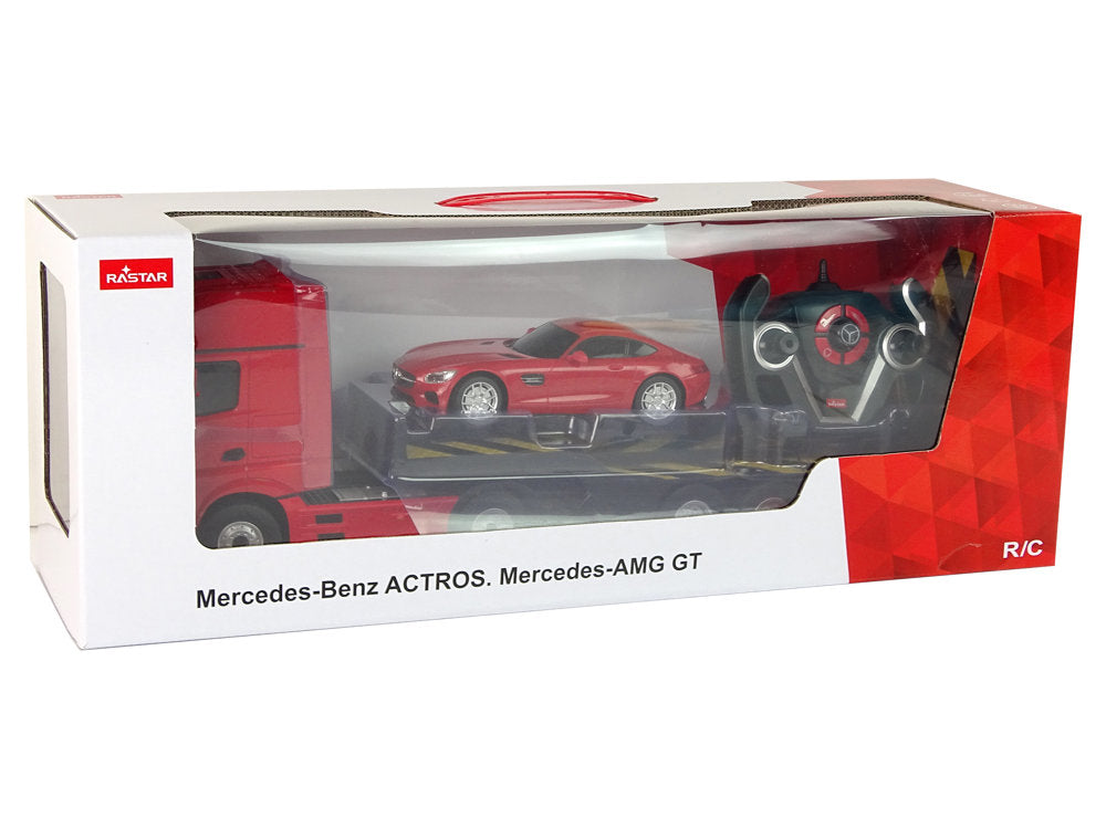 Tow Truck R/c Mercedes-benz 1:26 Red