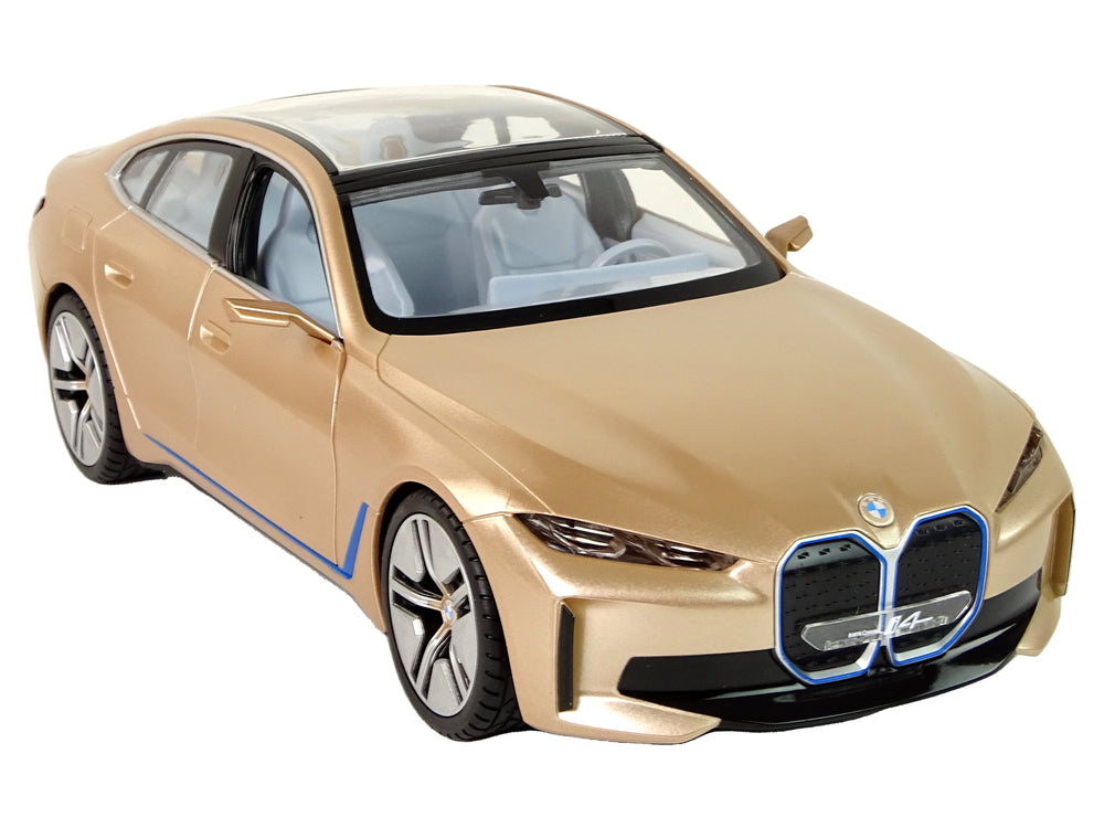 Bmw I4 Remote Control Car Rc Rastar Gold 1:14