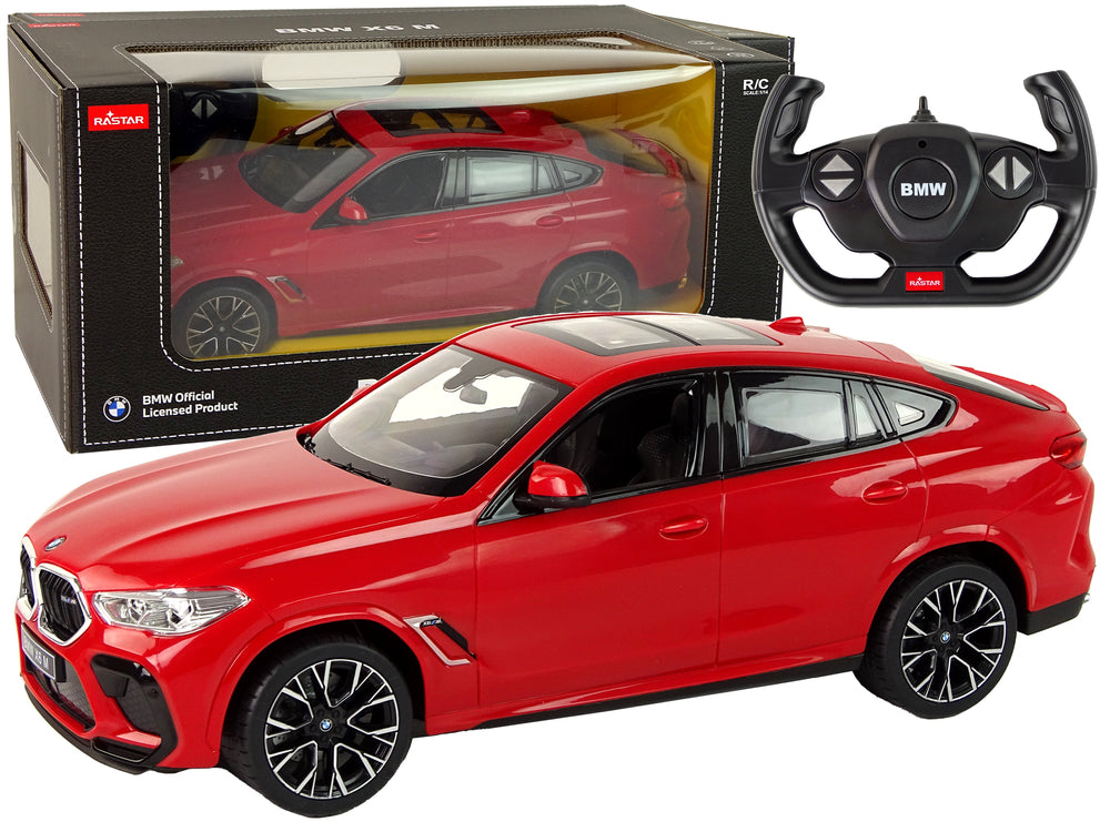 Ferngesteuertes Auto Rc Bmw X6 Rastar Pilot Rot 1:14