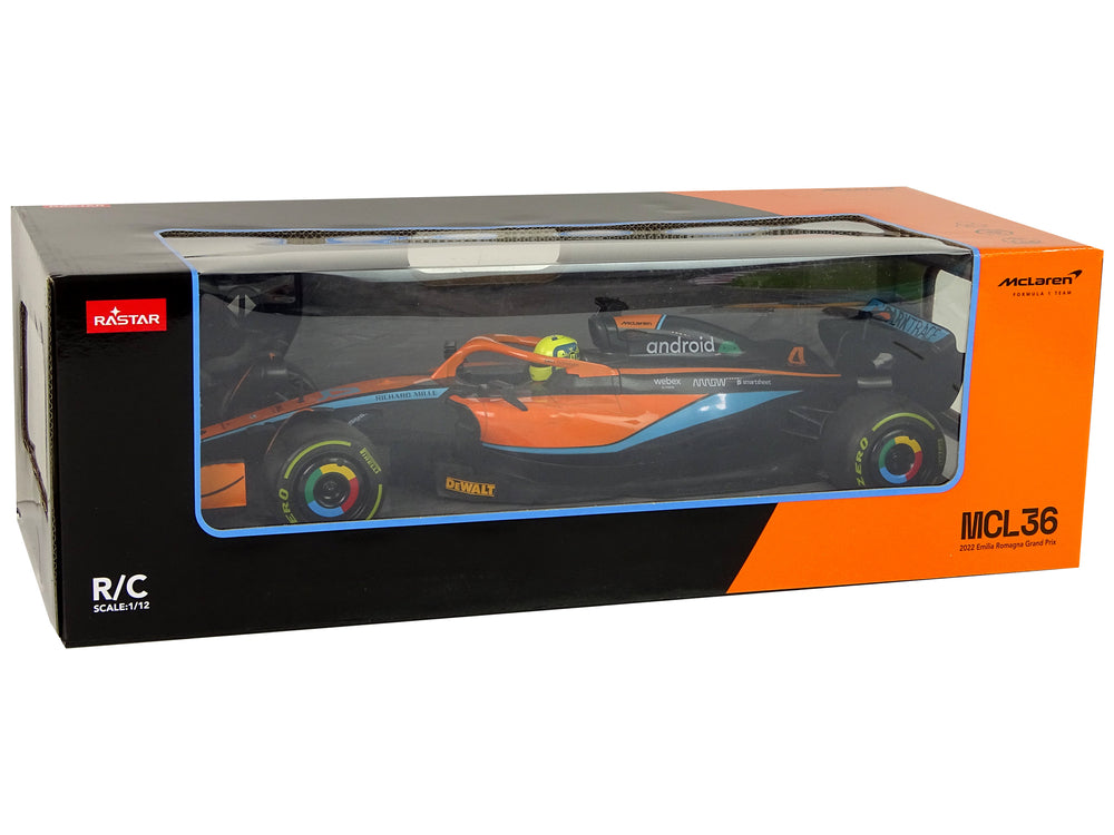 Zdalnie sterowany samochód wyścigowy Mclaren F1 Rastar Orange 1:12
