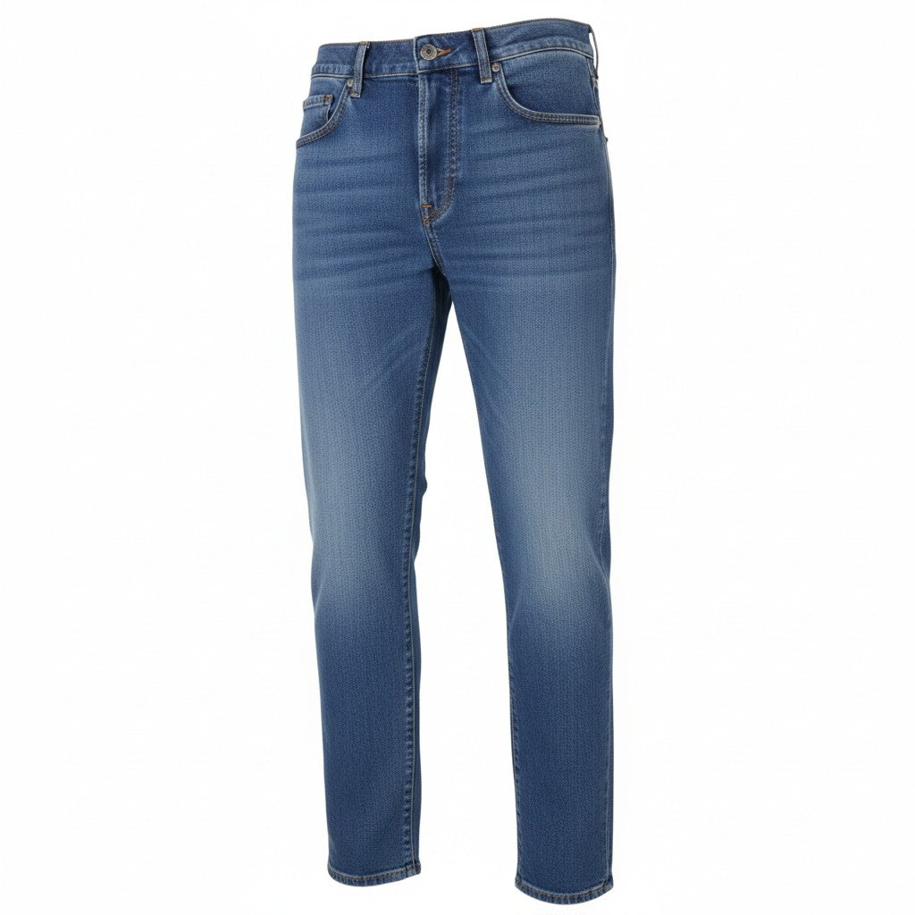 Diesel 2020 D-viker 0gyct Muži Jeansblue Washed Regular Fit Straight Leg