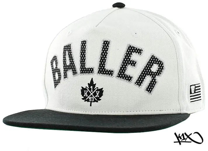 Casquette K1x Baller Snapback Blanc/noir Blanc