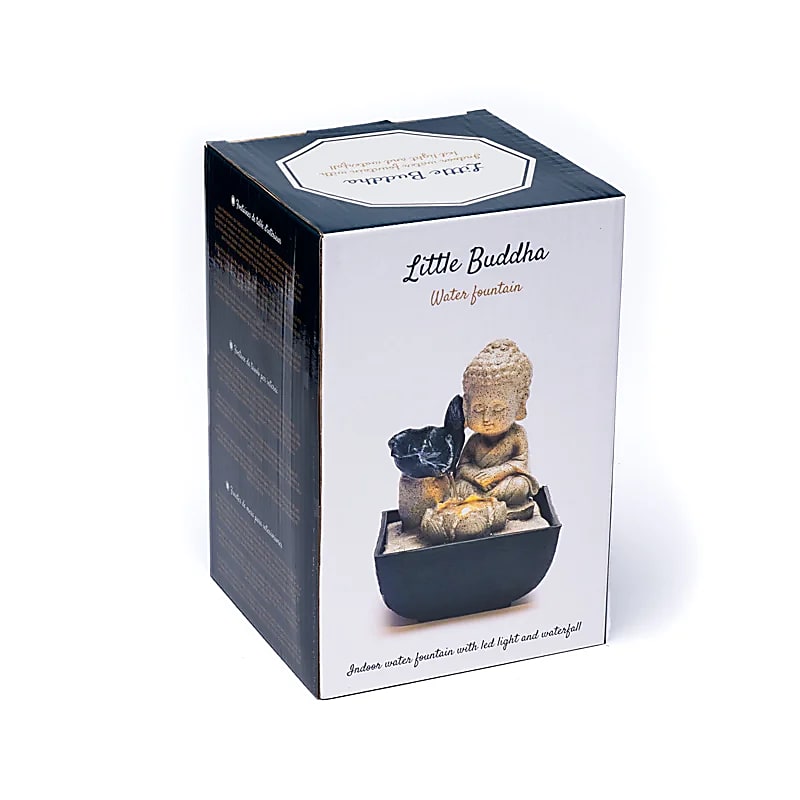 Lille Buddha Vandfontæne - 14x14x21,5 cm