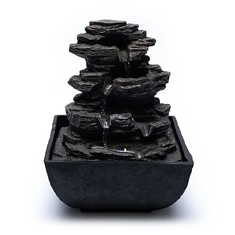 Rock Water Fountain M - 13.3x13.3x18cm