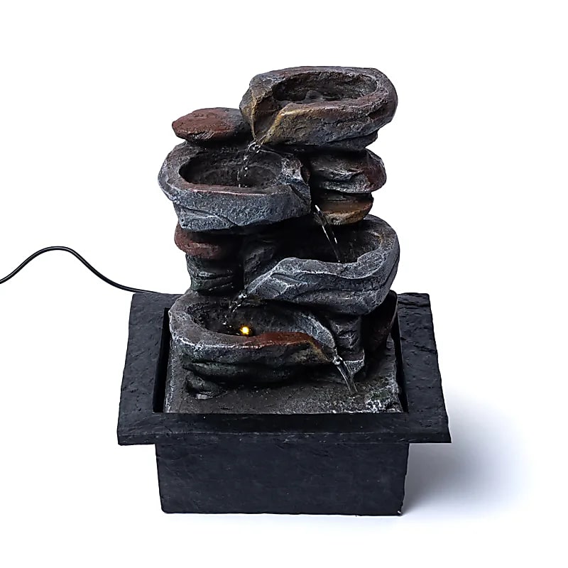 Fântână cu apă stâncă L - 21,5x18,8x29cm