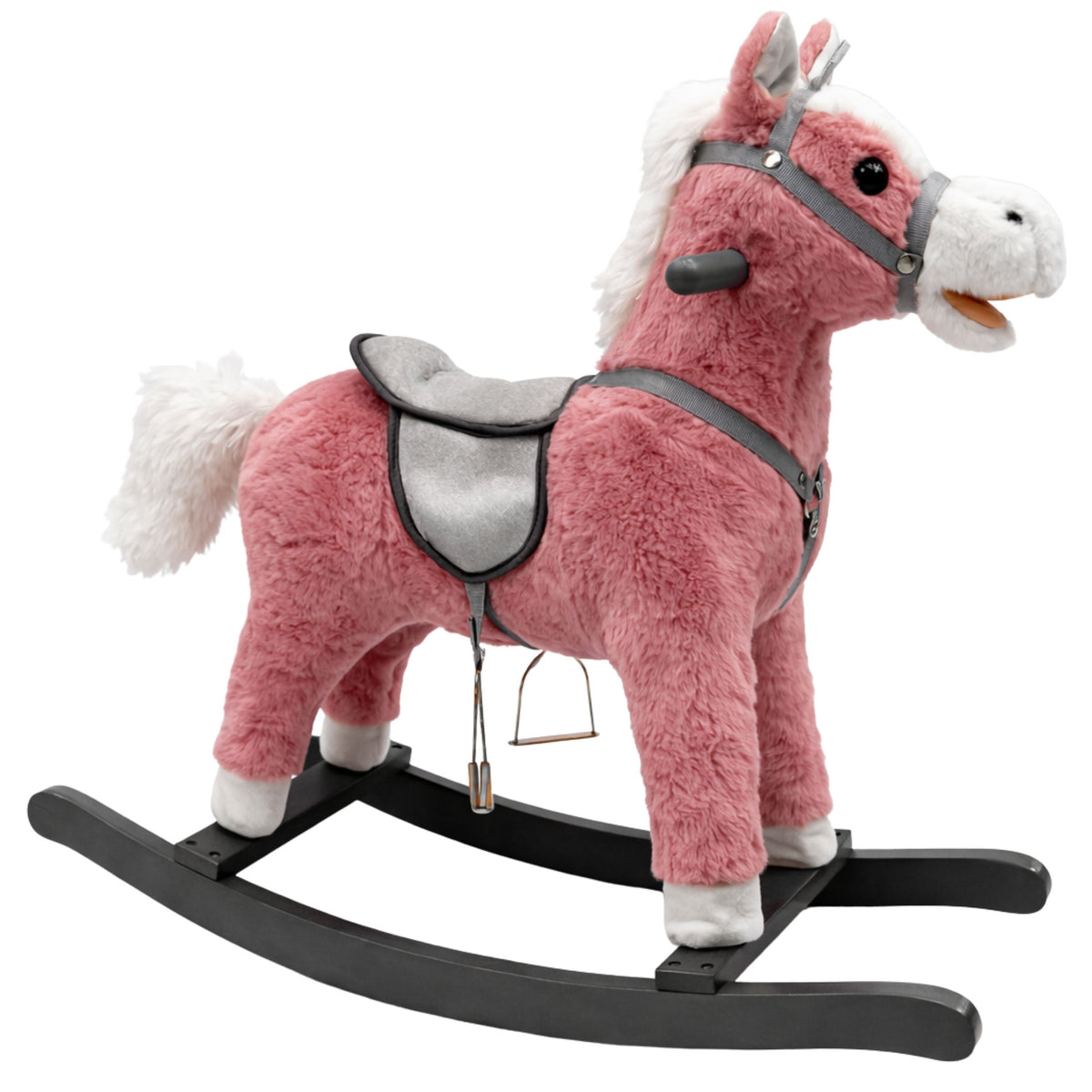Ringató nyereg lábak Rocker Sounds Pink 74 cm