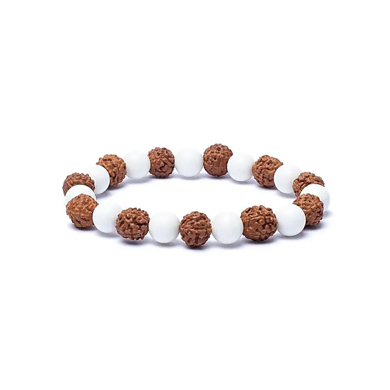 Armband Rudraksha / Skal --paket med 3 st - 0,8 Cm