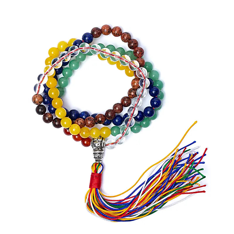 Mala Wisdom 111 Perler - 0,8 Cm