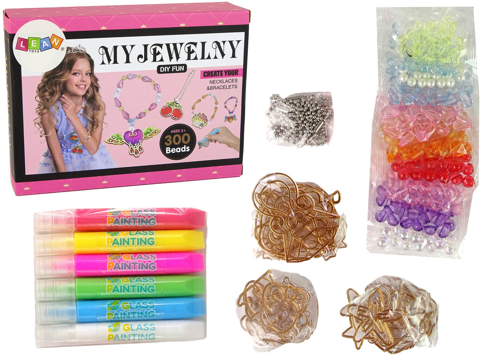Diy Jewellery Making Set Beads Pens