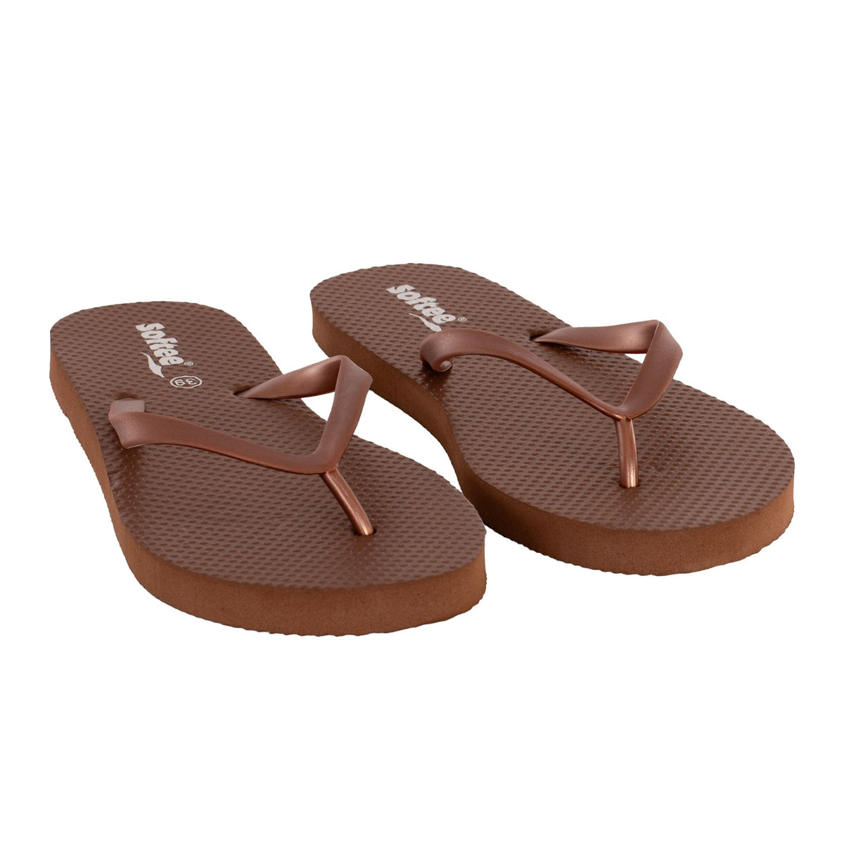 Chinelos Softee Creta castanho