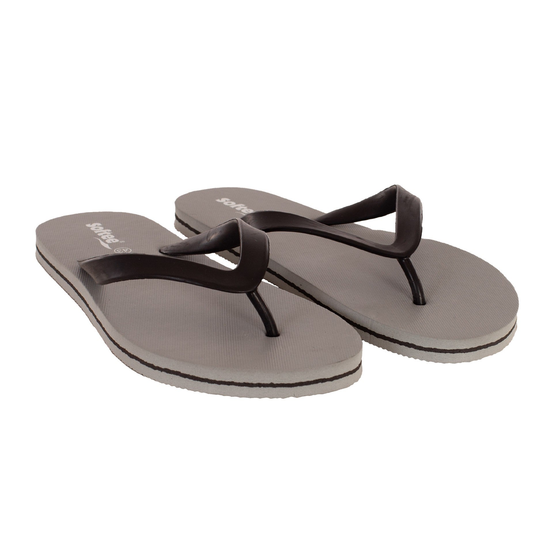 Chinelos Softee Coconut Cinza/Negro