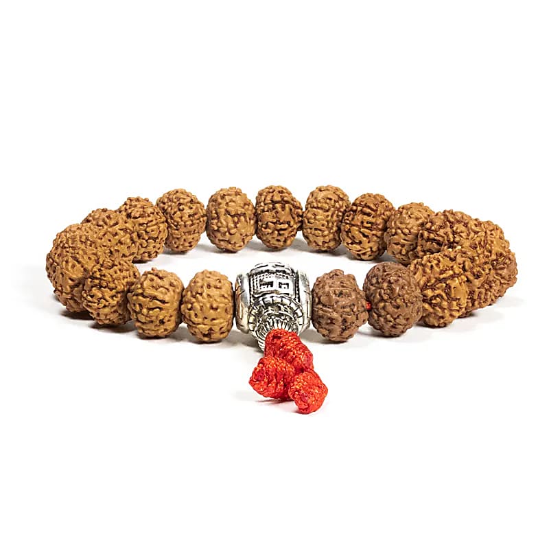 Mala/bracelet Rudraksha + Ompmh 21 Beads - 1.2 Cm