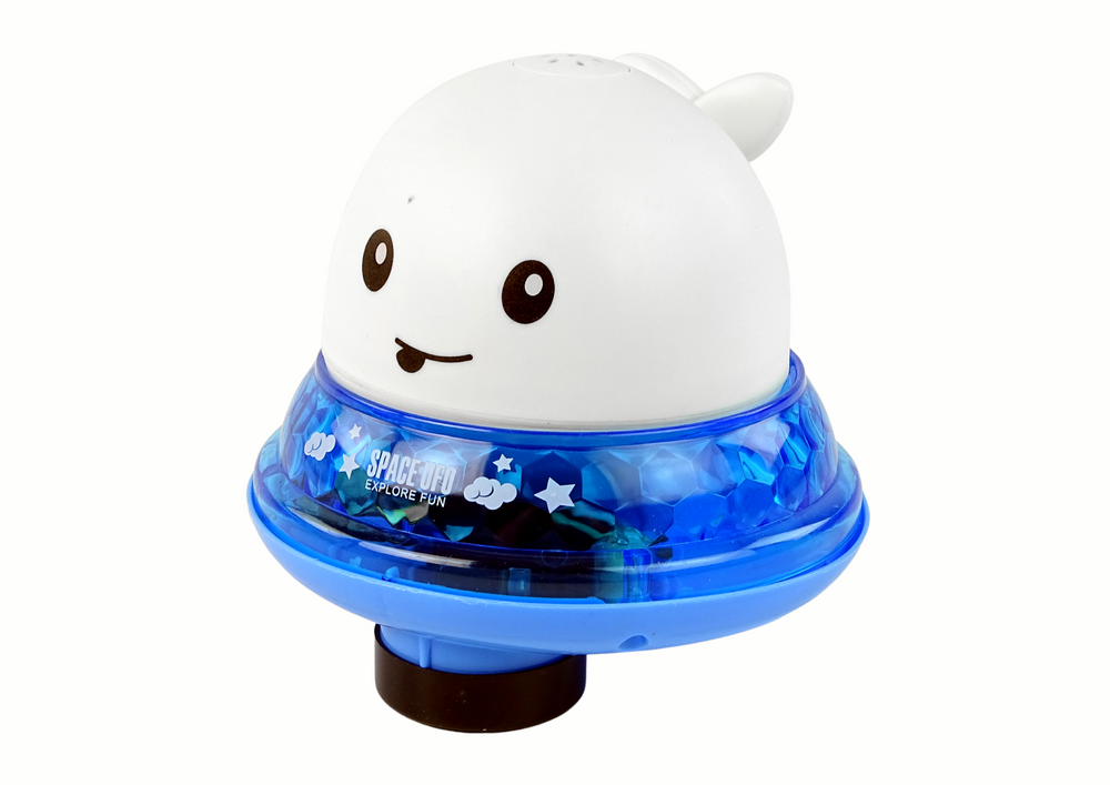 Whale Squirting Water With Stand White Bath Toy