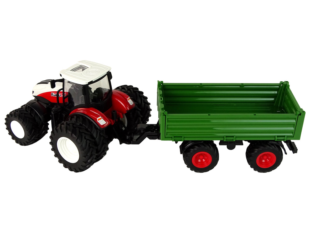 Rc Tractor With Trailer 1:24 Red Green
