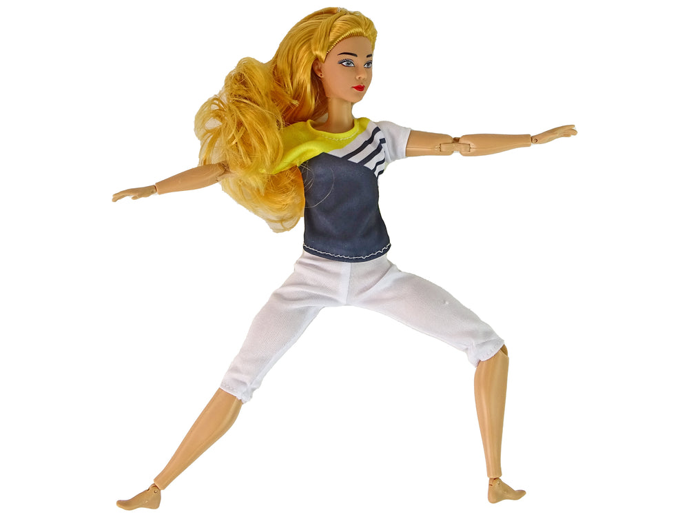 Baby Doll Yoga Mat Long Blonde Hair