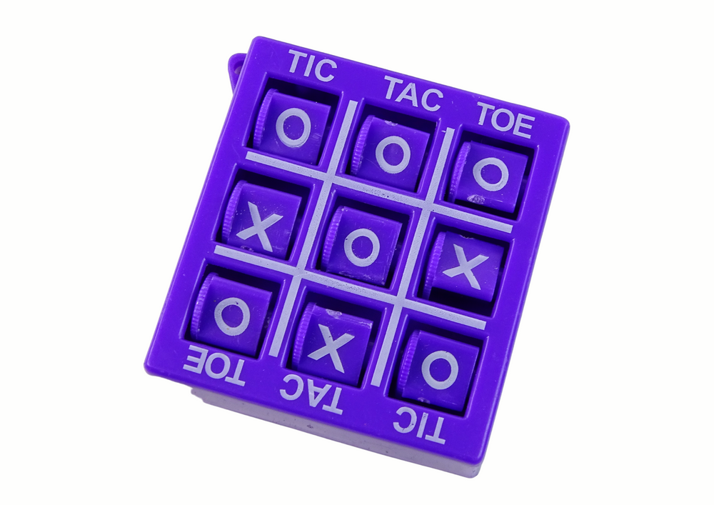 Jogo Tic Tac Toe 4,5 Cm Roxo