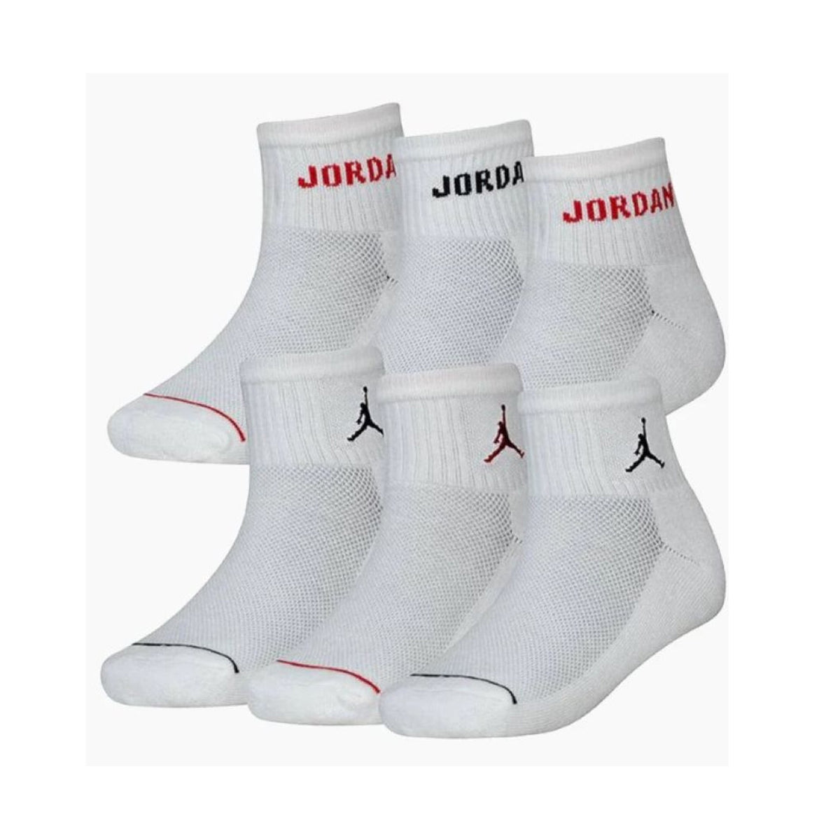 Nike Jordan Legend Ankle Socks 6-pack Blanco