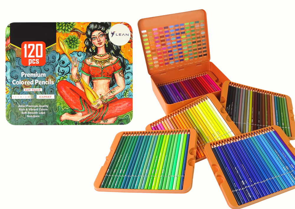 Set Pequeño Artista 120 Piezas. Crayones en organizador