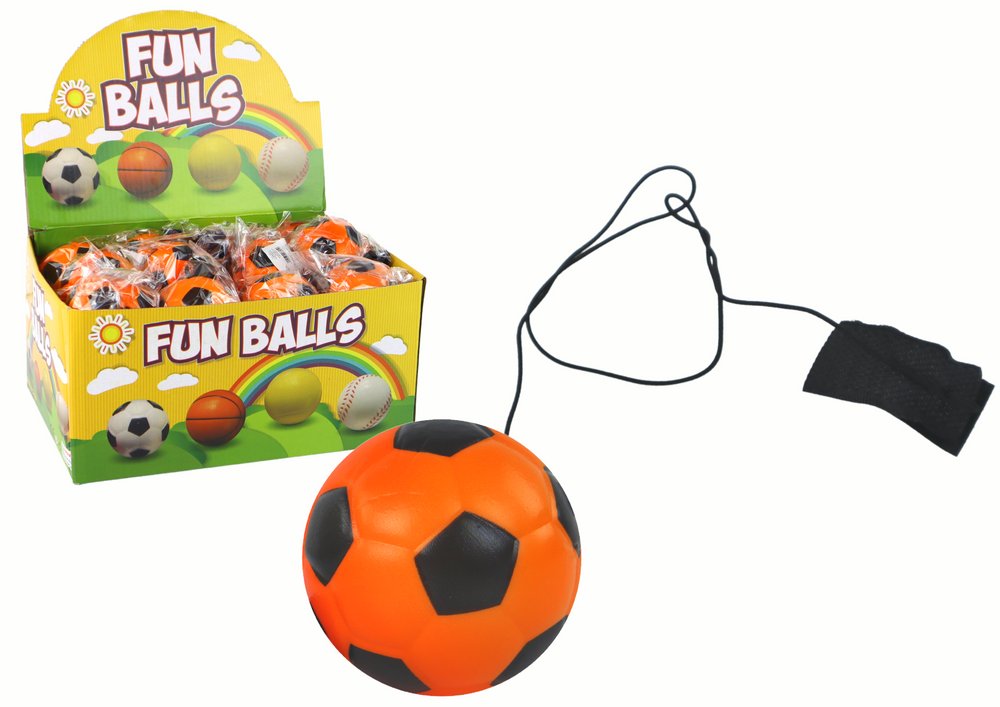 Pu Football With Jojo Eraser For Bouncing 6 Cm Orange