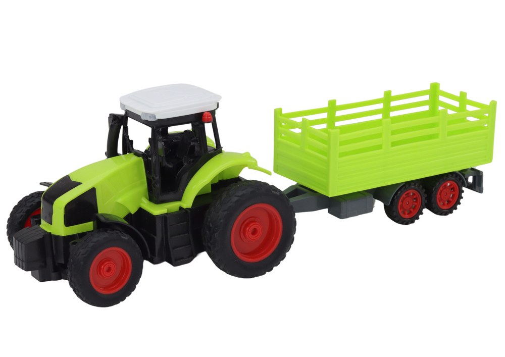 Remote Controlled Rc Tractor With Trailer 1:16 Green