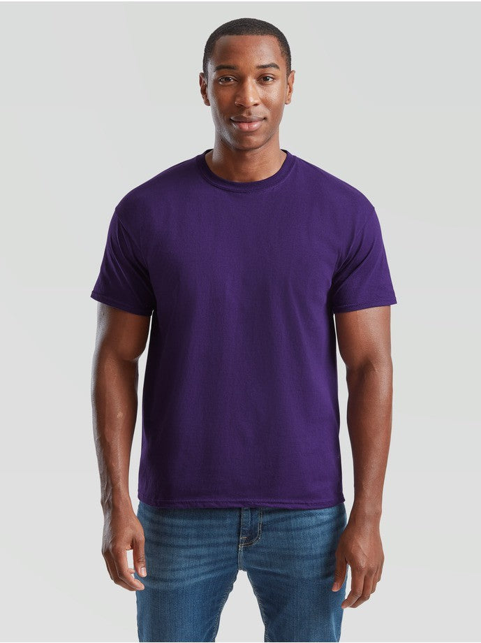 T-shirt per adulti T originale Fruit Of The Loom Morado