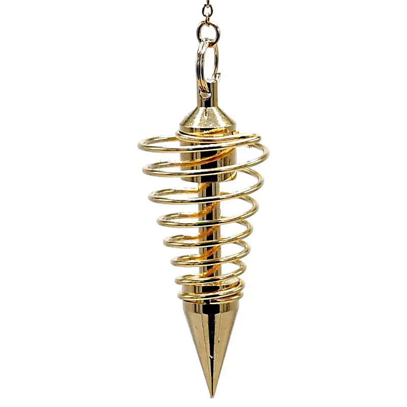 Pendulum Spiral Brass Goldcoloured - 26 G; 6 Cm