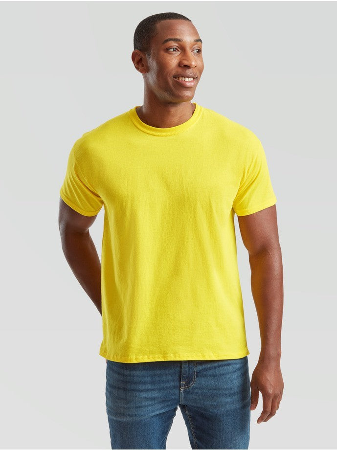 Camiseta Fruit Of The Loom Original T Adulto Amarillo