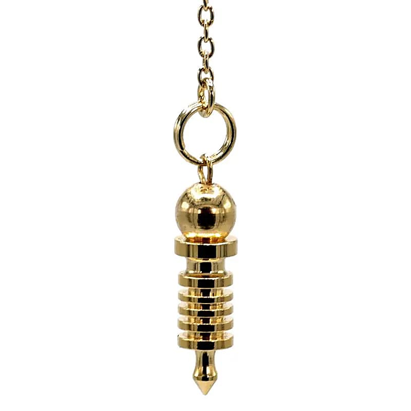 Mini Pendolo In Ottone Placcato Oro --set Da 2 Pezzi - 4 G; 2,5 cm