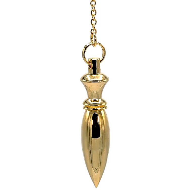 Pendulum messing forgyldt - 14 G; 4,4 cm