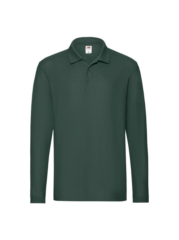 Polo Premium Fruit Of The Loom Uomo Verde Scuro