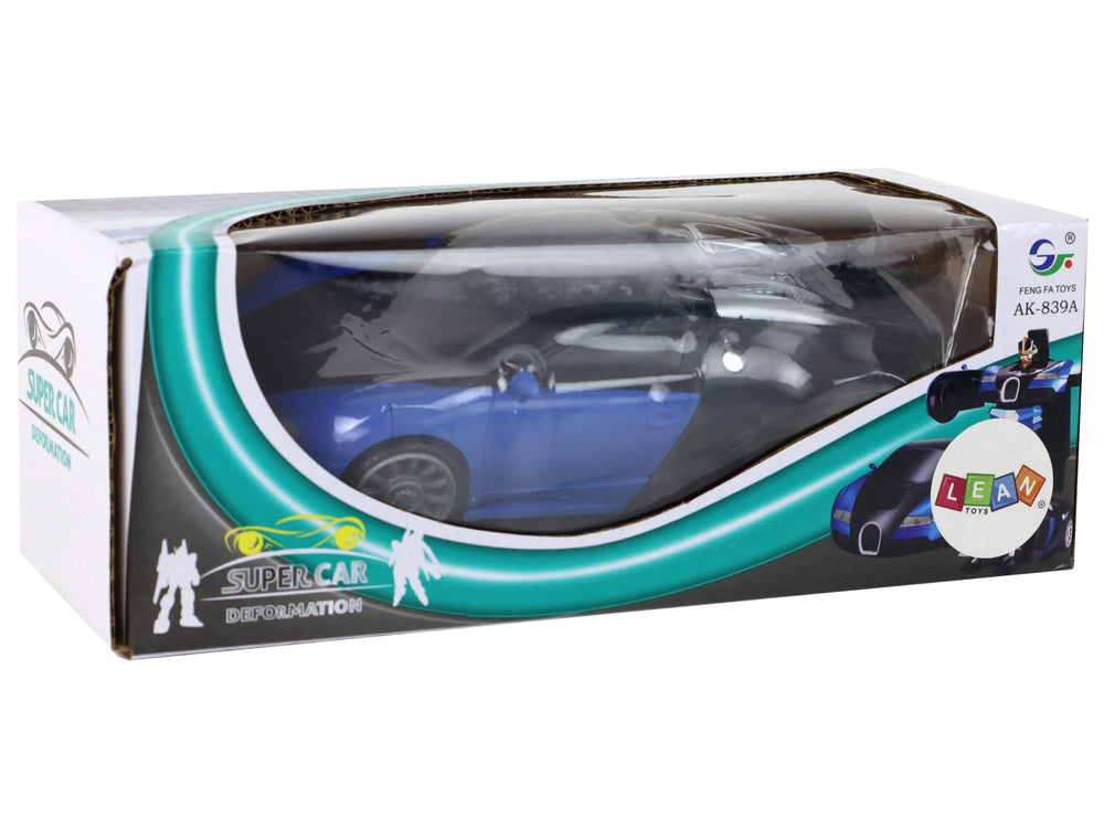 Robot Car 2in1 Bugatti Blue Light Effects