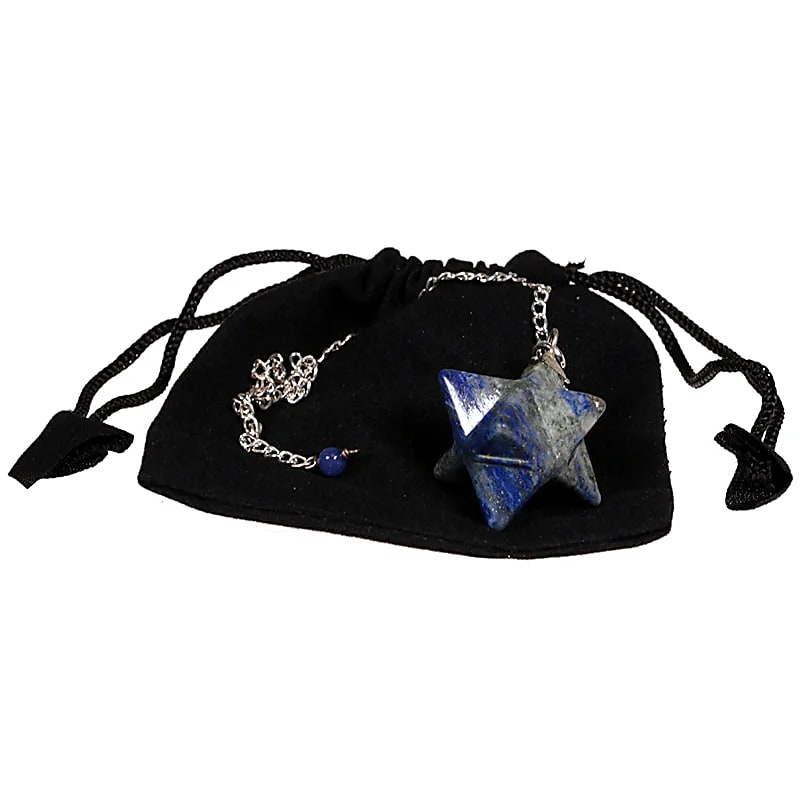 Wahadło Lapis Lazuli Merkaba Ośmioramienne - 3 Cm