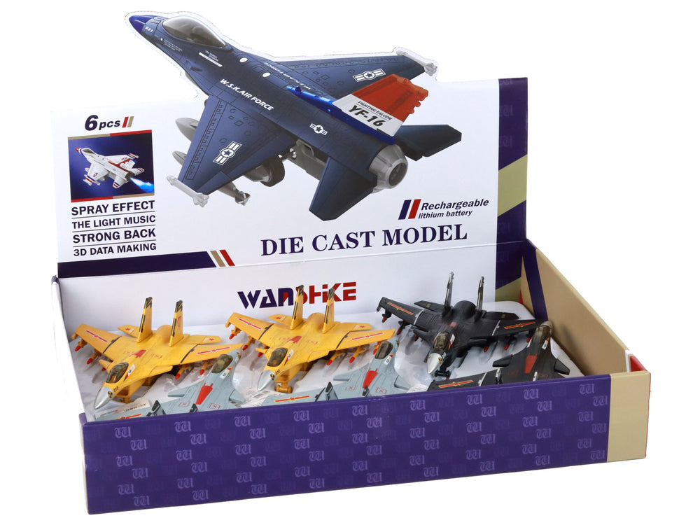 Airplane Model With Friction Drive Gray Black Or Yellow