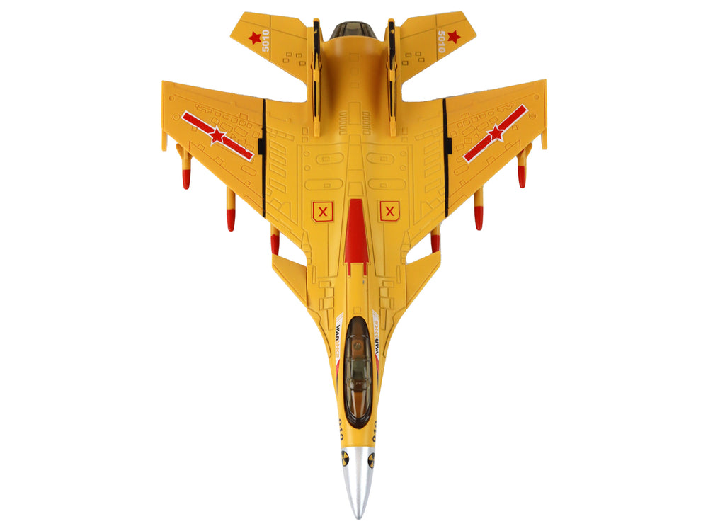 Airplane Model With Friction Drive Gray Black Or Yellow