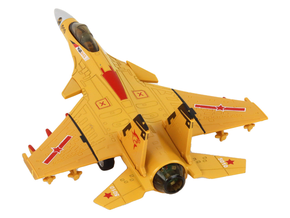 Airplane Model With Friction Drive Gray Black Or Yellow