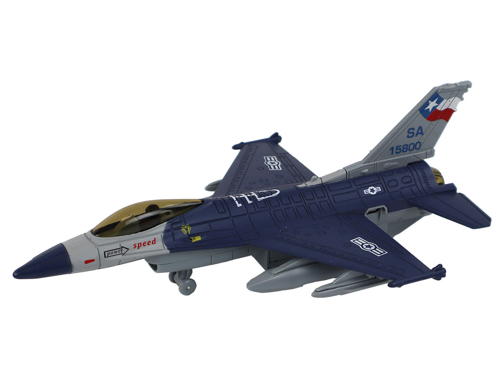 Model Of A Friction Driven Airplane Navy Blue Or Gray